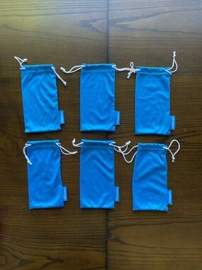 Small Blue Knockaround Sunglasses Drawstring Bags